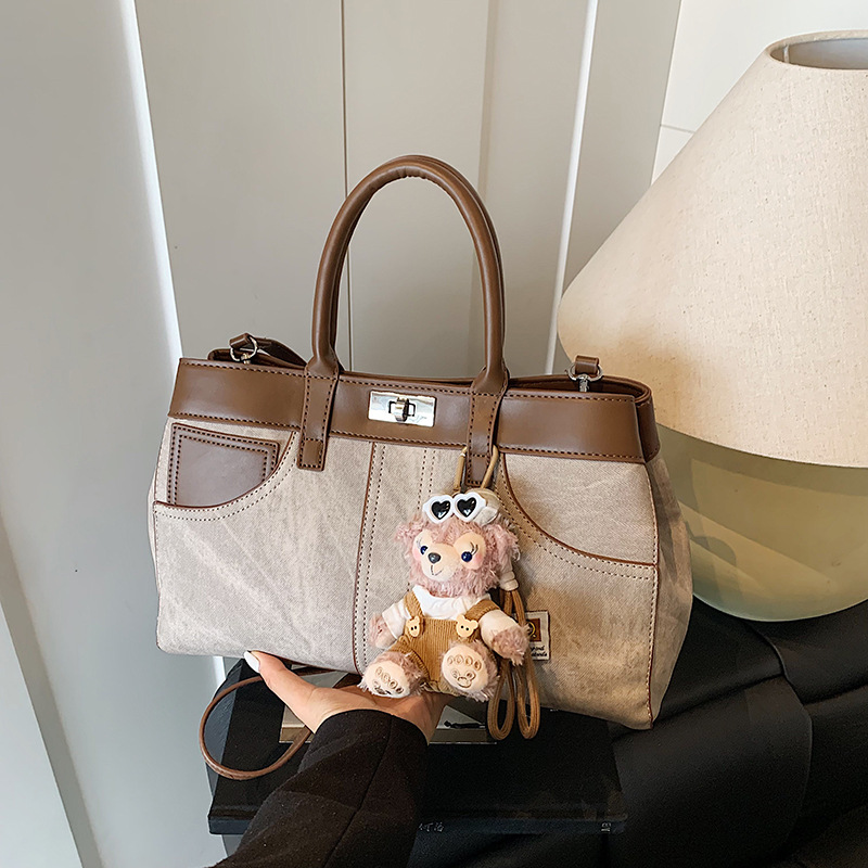 Luxury Bags Denim - Advanced retro tote bag for summer,