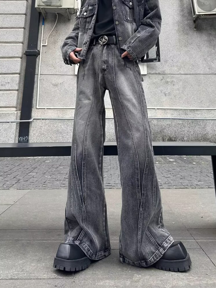 Luxury Bags Denim - 2025 Trashy Y2K Streetwear Washed Grey
