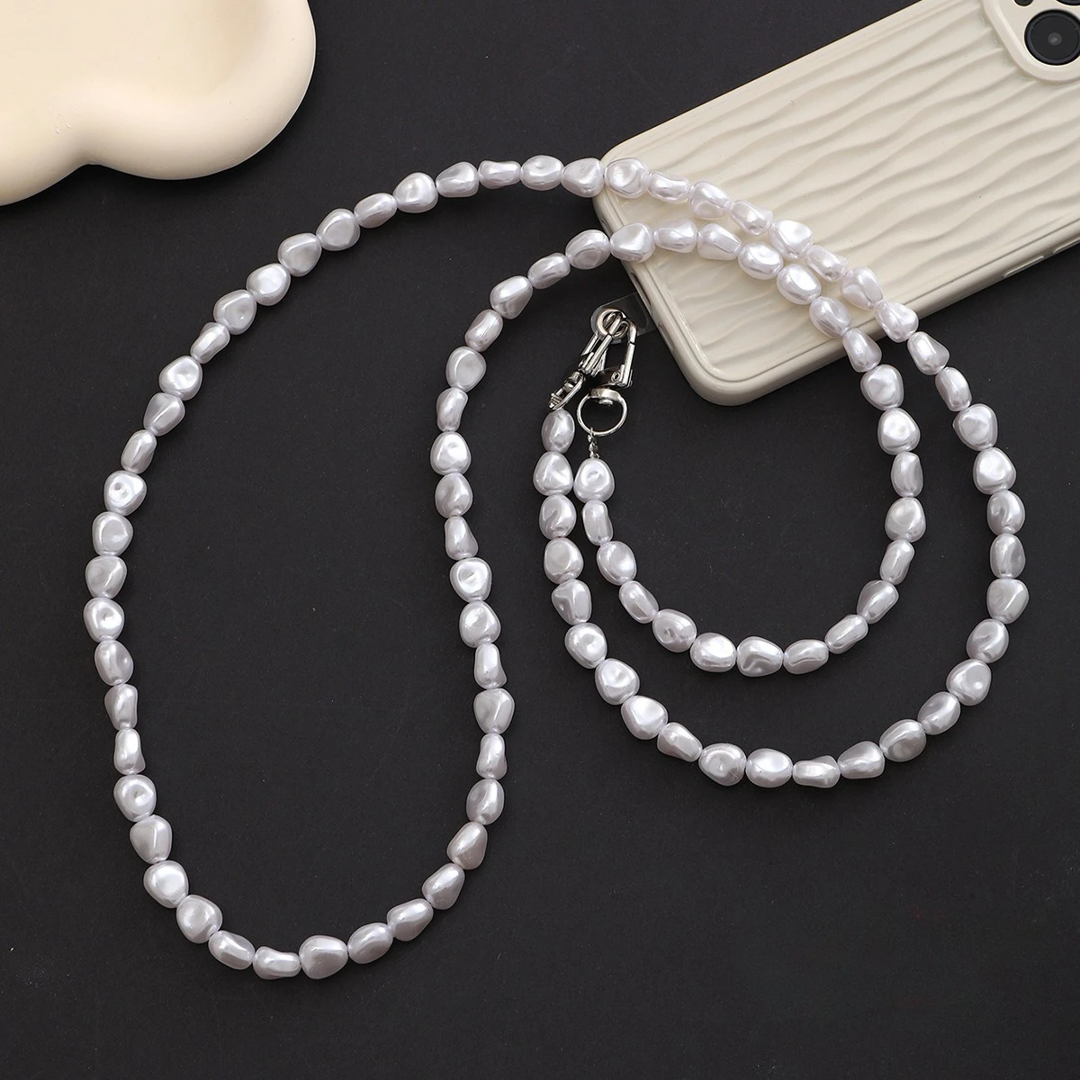 Luxury Bags Trending - Mobile Phone Lanyard Luxury Pearl Bead