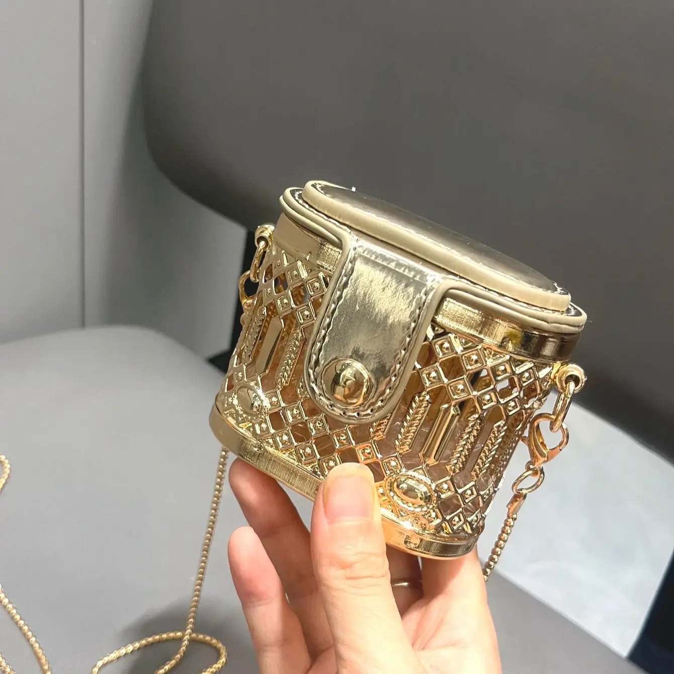 Luxury Bags Dior - Super Mini Small Bag Golden Luxury