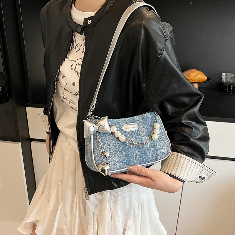 Luxury Bags Denim - Fashionable women's denim trendy new shoulder
