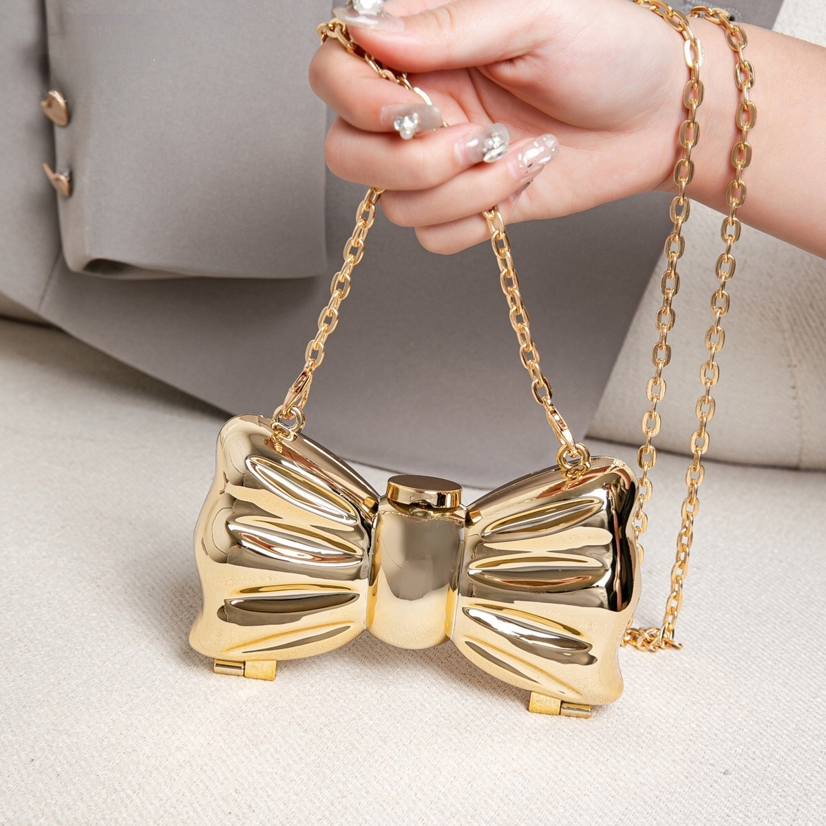 Luxury Bags Trending - Luxury Fashion Metal Mini Handbag with