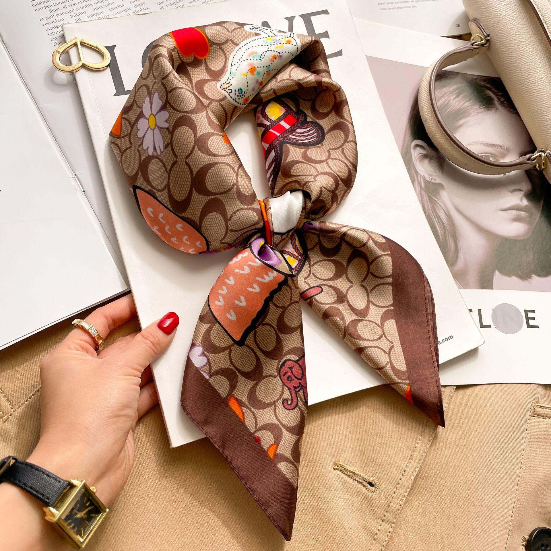 New Silk Square Scarf Women Lu - Luxury Bags Trending recensione e prezzo