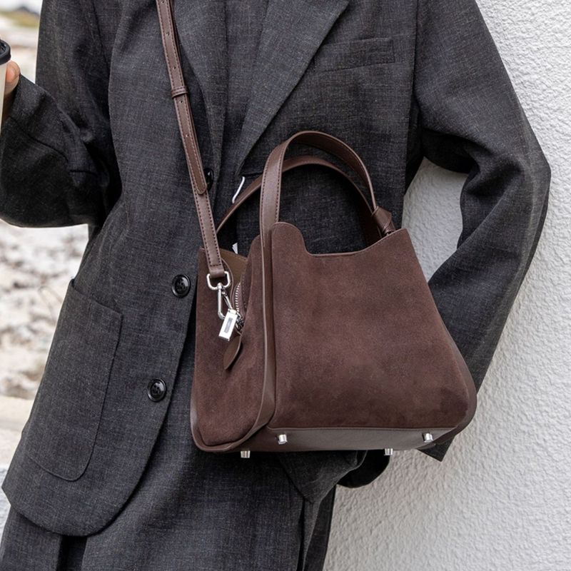 Burminsa Cowhide Suede Genuine - Luxury Bags Of 2026 recensione e prezzo