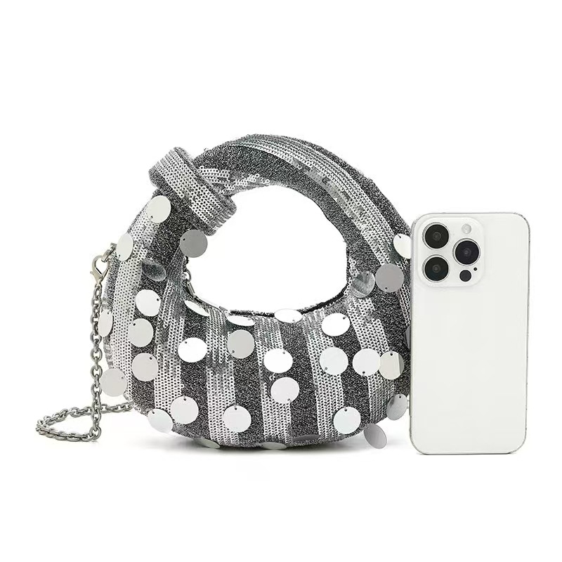 Half Moon Evening Clutch Party - Luxury Bags Denim recensione e prezzo